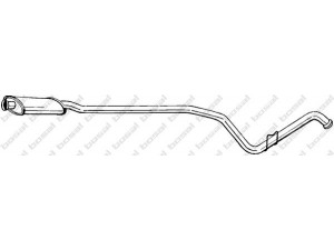 BOSAL 287-505 vidurinis duslintuvas 
 Išmetimo sistema -> Duslintuvas
77.00.812.790