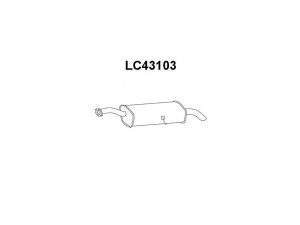 VENEPORTE LC43103 galinis duslintuvas 
 Išmetimo sistema -> Duslintuvas
60600073, 60658958