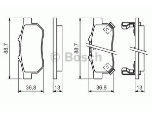 BOSCH 0 986 494 392 stabdžių trinkelių rinkinys, diskinis stabdys 
 Techninės priežiūros dalys -> Papildomas remontas
43022-SF1-000, 43022-SF1-010, 43022-SF1-S01