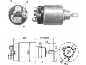 MAGNETI MARELLI 940113050471 solenoidinis jungiklis, starteris