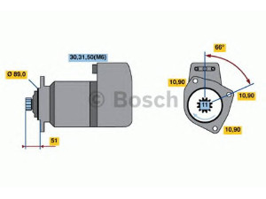 BOSCH 0 001 416 049 starteris