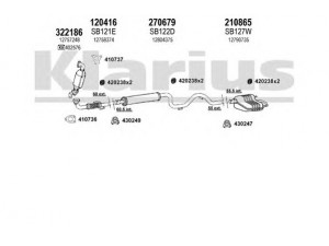 KLARIUS 750216E išmetimo sistema 
 Išmetimo sistema -> Išmetimo sistema, visa
