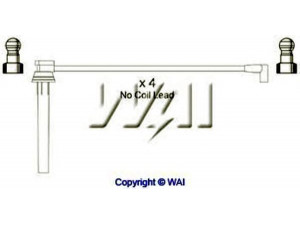 WAIglobal SL673 uždegimo laido komplektas