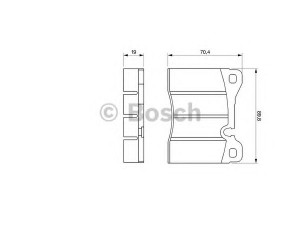 BOSCH 0 986 464 372 stabdžių trinkelių rinkinys, diskinis stabdys 
 Techninės priežiūros dalys -> Papildomas remontas