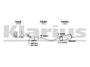 KLARIUS 631018U išmetimo sistema 
 Išmetimo sistema -> Išmetimo sistema, visa