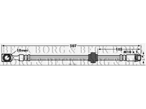 BORG & BECK BBH7851 stabdžių žarnelė 
 Stabdžių sistema -> Stabdžių žarnelės
4806.F5
