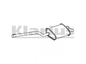 KLARIUS 230950 galinis duslintuvas 
 Išmetimo sistema -> Duslintuvas
8E0253609CC, 8E0253609CC
