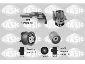 SASIC 3906083 vandens siurblio ir paskirstymo diržo komplektas 
 Aušinimo sistema -> Vandens siurblys/tarpiklis -> Vandens siurblys
03L121011GX+038198119A, 03L121011GX+038198119A