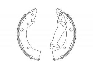 OPEN PARTS BSA2234.00 stabdžių trinkelių komplektas 
 Techninės priežiūros dalys -> Papildomas remontas
583050XA10, 583500PA00