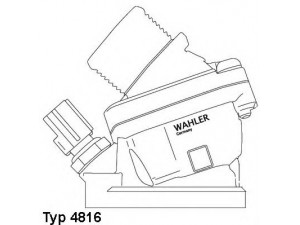 WAHLER 4816.90D termostatas, aušinimo skystis 
 Aušinimo sistema -> Termostatas/tarpiklis -> Thermostat
3063 7217, 3065 0022, 3077 7475