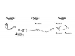 VENEPORTE 450741 išmetimo sistema 
 Išmetimo sistema -> Išmetimo sistema, visa