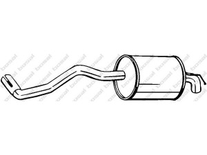 BOSAL 233-403 galinis duslintuvas 
 Išmetimo sistema -> Duslintuvas
6E0 253 609 A