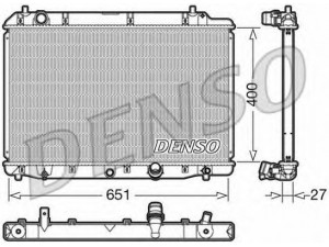 DENSO DRM40036 radiatorius, variklio aušinimas 
 Aušinimo sistema -> Radiatorius/alyvos aušintuvas -> Radiatorius/dalys
19010RMAE01