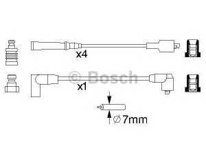 BOSCH 0 986 356 866 uždegimo laido komplektas 
 Kibirkšties / kaitinamasis uždegimas -> Uždegimo laidai/jungtys