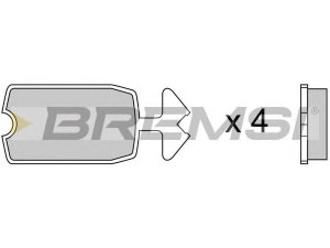 BREMSI BP2039 stabdžių trinkelių rinkinys, diskinis stabdys 
 Techninės priežiūros dalys -> Papildomas remontas
1M5434279A, 4D9551761, 4M5434279A