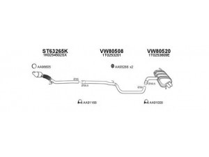 VENEPORTE 800305 išmetimo sistema 
 Išmetimo sistema -> Išmetimo sistema, visa