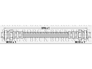 BORG & BECK BBH6728 stabdžių žarnelė 
 Stabdžių sistema -> Stabdžių žarnelės
D06243810, D06243810B