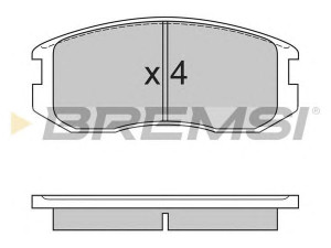 BREMSI BP2558 stabdžių trinkelių rinkinys, diskinis stabdys 
 Techninės priežiūros dalys -> Papildomas remontas
04465B4010, 04465B4030, 04465B4040