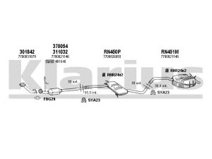 KLARIUS 720593U išmetimo sistema 
 Išmetimo sistema -> Išmetimo sistema, visa