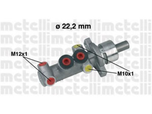 METELLI 05-0310 pagrindinis cilindras, stabdžiai 
 Stabdžių sistema -> Pagrindinis stabdžių cilindras
46010-00QAL, 77 01 205 407, 77 01 205 407