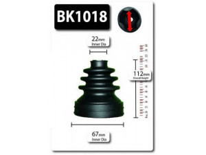 SHAFTEC BK1018 gofruotoji membrana, kardaninis velenas 
 Ratų pavara -> Gofruotoji membrana