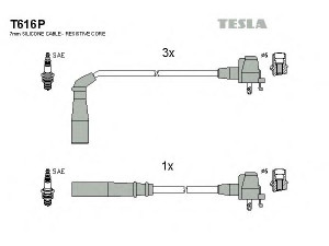 TESLA T616P uždegimo laido komplektas 
 Kibirkšties / kaitinamasis uždegimas -> Uždegimo laidai/jungtys
90919-22329