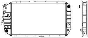 SAKURA  Automotive 1421-0204 radiatorius, variklio aušinimas