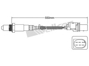 WALKER PRODUCTS 250-25043 lambda jutiklis 
 Išmetimo sistema -> Jutiklis/zondas
11 78 7 539 123, 11 78 7 540 168