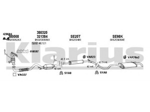 KLARIUS 790246U išmetimo sistema 
 Išmetimo sistema -> Išmetimo sistema, visa