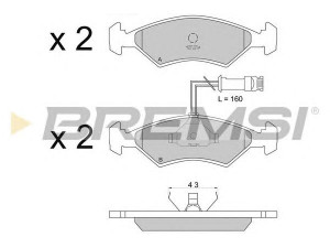 BREMSI BP2163 stabdžių trinkelių rinkinys, diskinis stabdys 
 Techninės priežiūros dalys -> Papildomas remontas
1595524, 1613128, 4018899, 5015920