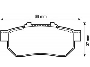 BENDIX 572134B stabdžių trinkelių rinkinys, diskinis stabdys 
 Techninės priežiūros dalys -> Papildomas remontas
43022SR3G00, 43022SR3G01