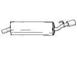 AKS DASIS SG18646 galinis duslintuvas 
 Išmetimo sistema -> Duslintuvas
60587684