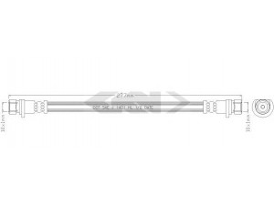 SPIDAN 338667 stabdžių žarnelė 
 Stabdžių sistema -> Stabdžių žarnelės
01466S04000, 01466SR3020, 46430SR3014