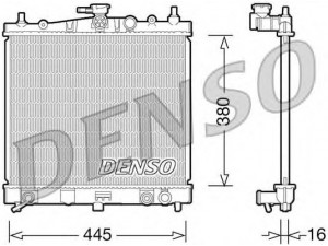 DENSO DRM46036 radiatorius, variklio aušinimas 
 Aušinimo sistema -> Radiatorius/alyvos aušintuvas -> Radiatorius/dalys
21460AX800