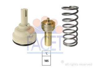 FACET 7.8618S termostatas, aušinimo skystis 
 Aušinimo sistema -> Termostatas/tarpiklis -> Thermostat
03C 121 110 E