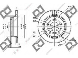DJ PARTS BD1166 stabdžių diskas 
 Dviratė transporto priemonės -> Stabdžių sistema -> Stabdžių diskai / priedai
34211162315, 34211165211