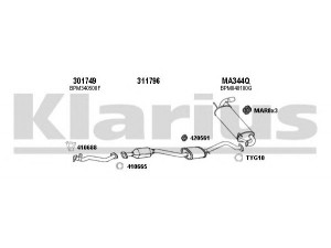 KLARIUS 570244U išmetimo sistema 
 Išmetimo sistema -> Išmetimo sistema, visa