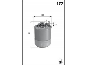 MECAFILTER ELG5433 kuro filtras 
 Degalų tiekimo sistema -> Kuro filtras/korpusas
6510900852