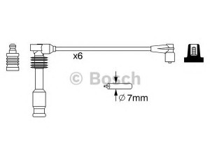 BOSCH 0 986 357 050 uždegimo laido komplektas 
 Kibirkšties / kaitinamasis uždegimas -> Uždegimo laidai/jungtys
1612630, 1612631