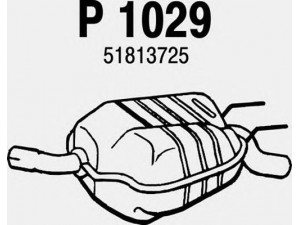 FENNO P1029 galinis duslintuvas 
 Išmetimo sistema -> Duslintuvas
51813725