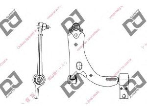 DJ PARTS DA1308 vikšro valdymo svirtis 
 Ašies montavimas/vairavimo mechanizmas/ratai -> Valdymo svirtis/pasukamosios svirties sujungimas -> Vairo trauklės (valdymo svirtis, išilginis balansyras, diago
1146130, 1212807, 2S613042AF, 2S613042AH