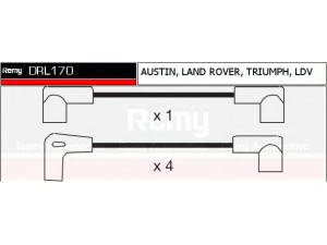 DELCO REMY DRL170 uždegimo laido komplektas 
 Kibirkšties / kaitinamasis uždegimas -> Uždegimo laidai/jungtys
GHT184, GHT189, GHT190, GHT192