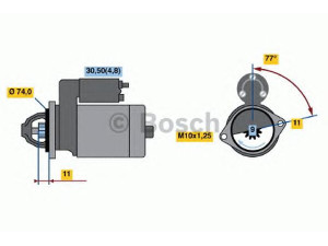 BOSCH 0 001 107 075 starteris 
 Elektros įranga -> Starterio sistema -> Starteris
28100 02080, 28100 16230