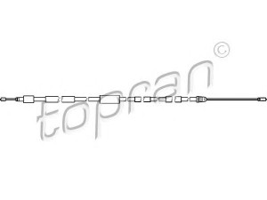TOPRAN 721 634 trosas, stovėjimo stabdys 
 Stabdžių sistema -> Valdymo svirtys/trosai
4745 A1