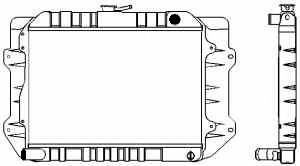 SAKURA  Automotive 1461-0210 radiatorius, variklio aušinimas