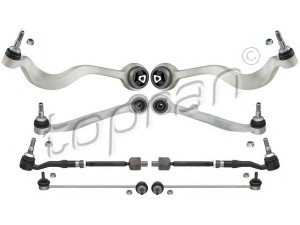 TOPRAN 502 185 jungčių komplektas, rato pakaba 
 Ašies montavimas/vairavimo mechanizmas/ratai -> Valdymo svirtis/pasukamosios svirties sujungimas -> Vairo trauklės (valdymo svirtis, išilginis balansyras, diago
0 KIT E60, 3112 0 KIT E60