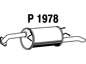 FENNO P1978 galinis duslintuvas 
 Išmetimo sistema -> Duslintuvas
96461295, 96461295