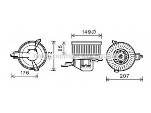 AVA QUALITY COOLING PE7502 elektrovariklis, vidinis pūtiklis