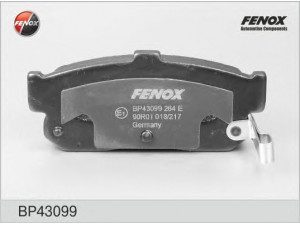 FENOX BP43099 stabdžių trinkelių rinkinys, diskinis stabdys 
 Techninės priežiūros dalys -> Papildomas remontas
4406054C91, 440605M490, 4406063C90