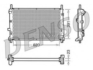 DENSO DRM10070 radiatorius, variklio aušinimas 
 Aušinimo sistema -> Radiatorius/alyvos aušintuvas -> Radiatorius/dalys
6899903, 93BB9005ED